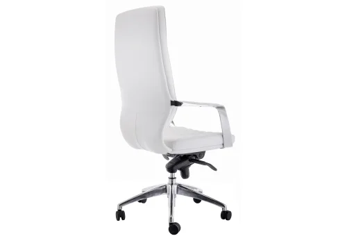Компьютерное кресло Isida white / satin chrome 15427 Woodville, белый/экокожа, ножки/металл/хром, размеры - ****650* фото 4
