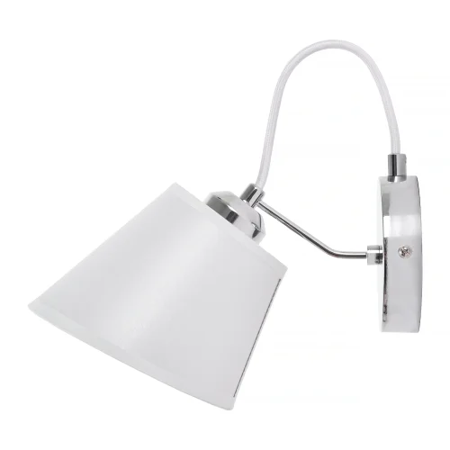 Бра Amber MR1630-1W MyFar белый на 1 лампа, основание хром в стиле лофт современный  фото 4
