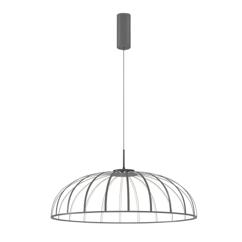 Светильник подвесной LED Vertex 4285-8P Favourite серый на 1 лампу, основание серое в стиле современный 