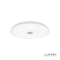 Светильник потолочный LED с пультом Music 1706/400 WH iLedex белый 1 лампа, основание белое в стиле современный хай-тек с пультом