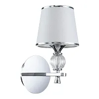 Бра Aureola 2873-1W Favourite белый 1 лампа, основание хром в стиле классический 
