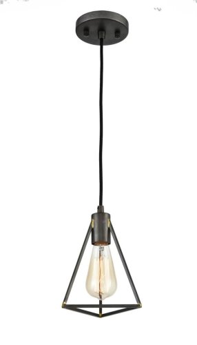 Светильник подвесной лофт Storm VL6136P01 Vele Luce коричневый без плафона 1 лампа, основание коричневое в стиле лофт  фото 2