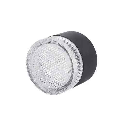 Светильник накладной LED CLT 140C80 BL 4000K Crystal Lux прозрачный 1 лампа, основание чёрное в стиле современный круглый фото 4