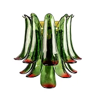 Бра Лилу / Lilou 10600W Green red LOFT IT зелёный на 3 лампы, основание бронзовое в стиле 