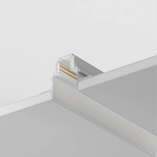 Шинопровод трек встраиваемый 3м Magnetic track system Gravity TRX010-423W Maytoni белый в стиле современный для светильников серии Magnetic track system Gravity шинопровод встраиваемый gravity магнитная магнитный фото 2