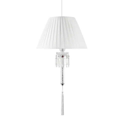 Светильник подвесной Zenith 10210P/B White LOFT IT белый на 1 лампу, основание хром прозрачное в стиле классический арт-деко фото 3