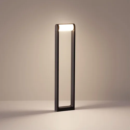 Парковый светильник LED Twinset 7117/12GLA Odeon Light уличный IP65 коричневый на 1 лампу, плафон коричневый в стиле хай-тек современный LED фото 5