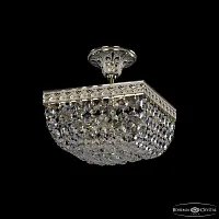 Светильник потолочный 19282/20IV GW Bohemia Ivele Crystal прозрачный 2 лампы, основание золотое патина в стиле классический sp