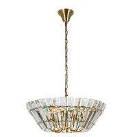 Люстра подвесная Florizel A1072SP-6AB Arte Lamp прозрачная на 6 ламп, основание античное бронза в стиле современный классический 