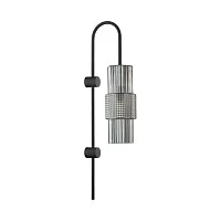 Бра Pimpa 5016/1W Odeon Light чёрный серый 1 лампа, основание чёрное в стиле современный 