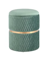 Пуф Джесси с ящиком, велюр бирюзовый УТ000036068 Stool Group на 1 , основание в стиле 