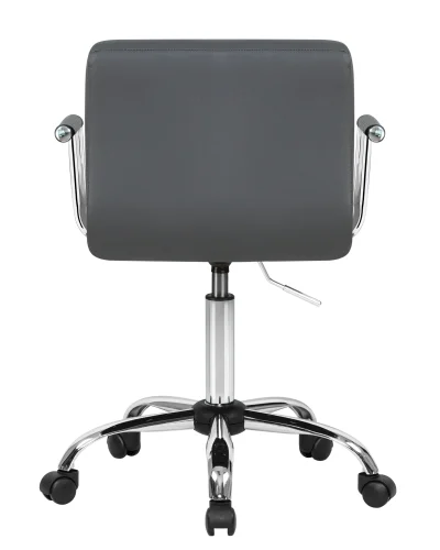 Офисное кресло набор 2 шт. SET-2 9400-LM TERRY, цвет серый Dobrin, /экокожа, ножки/металл/хром, размеры - 810*950***580*580 фото 6