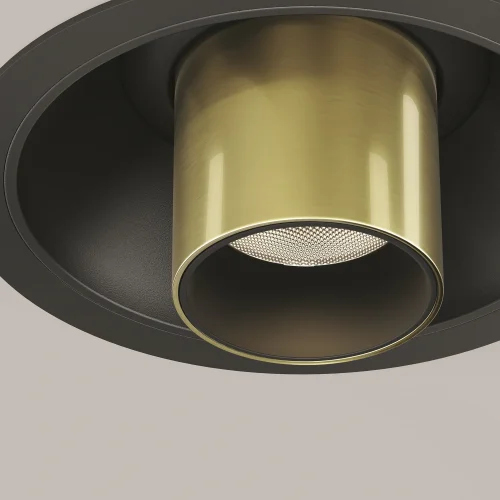 Светильник точечный LED Focus T C140RS-L300-7W3K-BBS Maytoni латунь на 1 лампу, основание чёрное в стиле хай-тек современный круглый трубочки фото 14