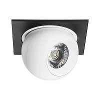 Светильник точечный LED Intero i51762 Lightstar белый 1 лампа, основание чёрное в стиле современный хай-тек 