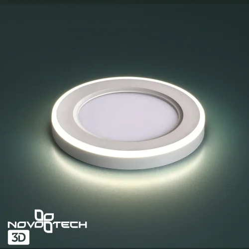 Светильник точечный LED Span 359012 Novotech белый 1 лампа, основание белое в стиле хай-тек  фото 9