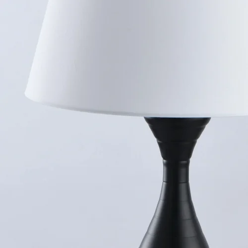 Настольная лампа Салон 415033801 MW-Light белая 1 лампа, основание чёрное металл в стиле современный  фото 4