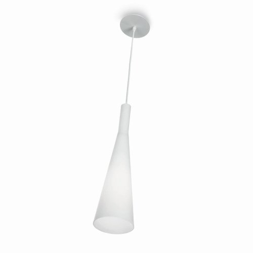 Светильник подвесной MILK SP1 Ideal Lux белый 1 лампа, основание белое в стиле современный 