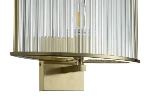Бра Corsetto V000077 Indigo прозрачный на 1 лампа, основание золотое в стиле современный  фото 2