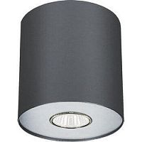 Светильник накладной Point Graphite 6007-NW Nowodvorski серый 1 лампа, основание серое в стиле современный круглый
