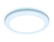 Светильник точечный LED Downlight DCR312 Ambrella light белый 1 лампа, основание белое в стиле современный хай-тек регулируемый крепеж