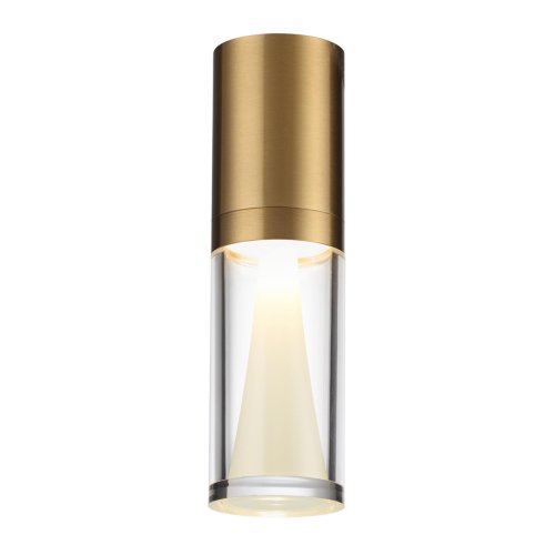 Светильник накладной LED Defance 7144/4CL Odeon Light прозрачный на 1 лампу, основание бронзовое в стиле классический современный фото 3