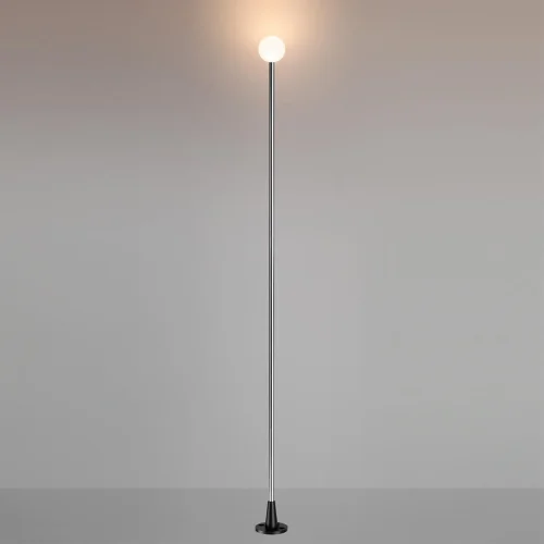 Ландшафтный светильник LED Notte 7123/1GLA Odeon Light уличный IP65 хром на 1 лампу, плафон белый в стиле хай-тек LED фото 4