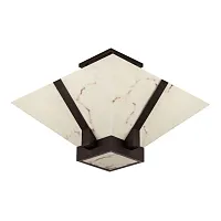 Светильник потолочный 5090/6PL Escada белый на 6 ламп, основание чёрное в стиле лофт  Светильник потолочный 5090/6PL Escada белый на 6 ламп, основание чёрное в стиле лофт