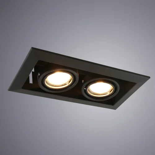 Светильник карданный Cardani Piccolo A5941PL-2BK Arte Lamp чёрный 2 лампы, основание чёрное в стиле современный  фото 2