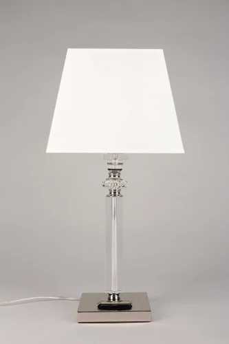 Настольная лампа Emilia APL.723.04.01 Aployt белая 1 лампа, основание никель металл в стиле современный  фото 3