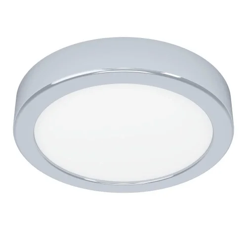Светильник накладной LED Fueva 901762 Eglo белый на 1 лампу, основание хром в стиле современный круглый