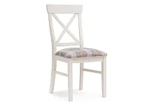 Деревянный стул Калатея слоновая кость / ткань Р19 499597 Woodville, серый/ткань, ножки/массив бука/слоновая кость, размеры - ****460*550