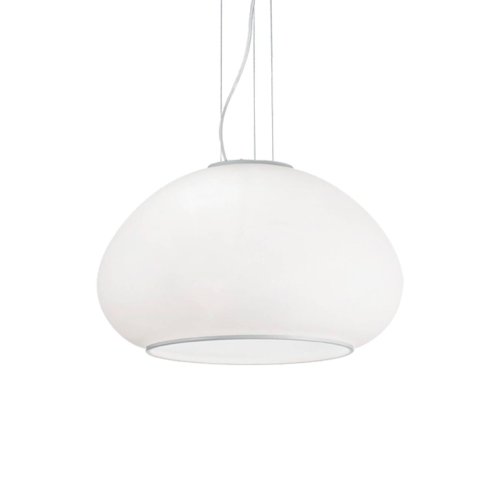 Светильник подвесной MAMA SP1 Ideal Lux прозрачный 1 лампа, основание белое в стиле современный  фото 2