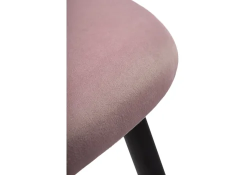 Стул на металлокаркасе Gabi light purple / black 15200 Woodville, розовый/велюр, ножки/металл/чёрный, размеры - ****500*530 фото 8