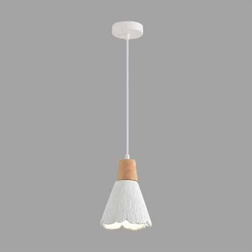 Светильник подвесной Eoliana 8352/1B Lumion белый на 1 лампу, основание белое в стиле скандинавский фото 4