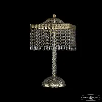 Настольная лампа 19202L4/25IV G Bohemia Ivele Crystal прозрачная 4 лампы, основание золотое металл в стиле классика sp