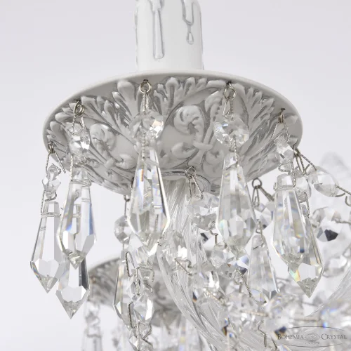Люстра подвесная AL16303/8/160 WMN Bohemia Ivele Crystal без плафона на 8 ламп, основание серое белое в стиле классический drops фото 5
