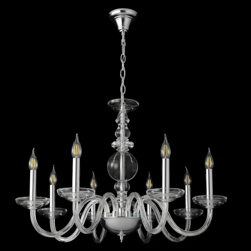 Люстра подвесная ARABESQUE SP8 CHROME Crystal Lux без плафона на 8 ламп, основание хром в стиле классический фото 3