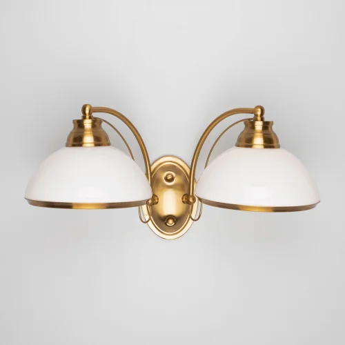 Бра Краков CL401323 Citilux белый на 2 лампы, основание бронзовое жёлтое в стиле современный фото 3