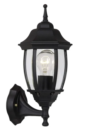 Светильник настенный TIRENO 11832/01/30 Lucide уличный IP44 чёрный 1 лампа, плафон прозрачный в стиле классический E27
