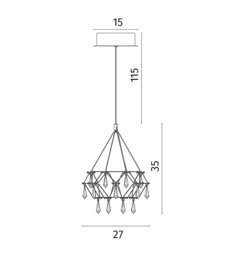 Светильник подвесной LED Rotondo 1019/02 SP-28 Divinare прозрачный на 1 лампу, основание хром в стиле современный капли фото 4 Светильник подвесной LED Rotondo 1019/02 SP-28 Divinare прозрачный на 1 лампу, основание хром в стиле современный капли фото 4