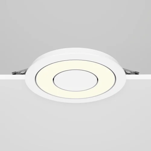 Светильник точечный LED Vector 3000K 12Вт 100° DL102-12W3K-W Maytoni белый на 1 лампу, основание белое в стиле современный хай-тек круглый фото 5