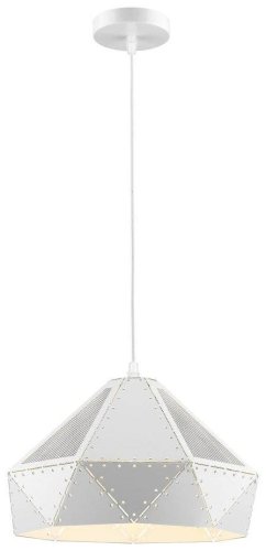 Светильник подвесной 384-006-01 Velante белый 1 лампа, основание белое в стиле лофт 