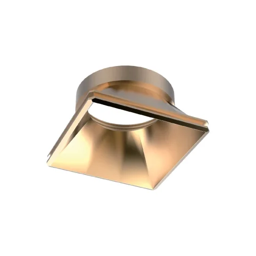 Рефлектор для встраиваемого светильника DYNAMIC REFLECTOR SQUARE FIXED GD Ideal Lux на 1 , основание золотое в стиле 