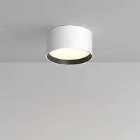 Светильник накладной LED Glare C091CL-12W3K-W Maytoni белый 1 лампа, основание белое в стиле современный 