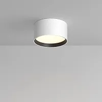 Светильник накладной LED Glare C091CL-12W3K-W Maytoni белый на 1 лампу, основание белое в стиле современный 
