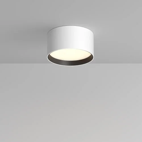 Светильник накладной LED Glare C091CL-12W3K-W Maytoni белый на 1 лампу, основание белое в стиле современный 