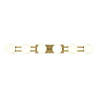 Бра LED Monro SL6610.201.06 ST-Luce белый на 1 лампу, основание золотое в стиле современный 