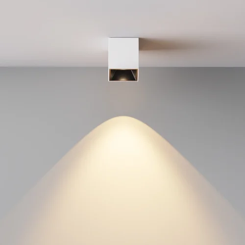 Светильник накладной LED Alfa LED C064CL-5W3K-SQ-WB Maytoni белый на 1 лампу, основание белое в стиле современный хай-тек квадратный фото 8
