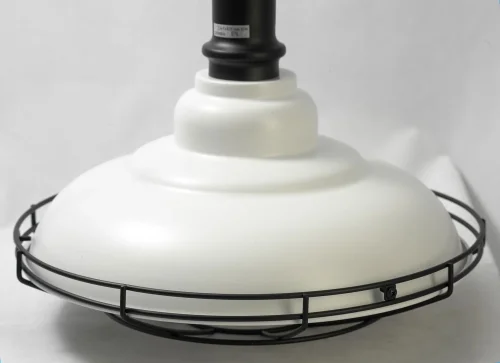 Светильник подвесной Binghamton GRLSP-9848 Lussole белый 1 лампа, основание белое в стиле современный  фото 4