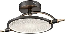 Светильник потолочный LED Laura WE430.01.027 Wertmark прозрачный 1 лампа, основание серое в стиле хай-тек современный 